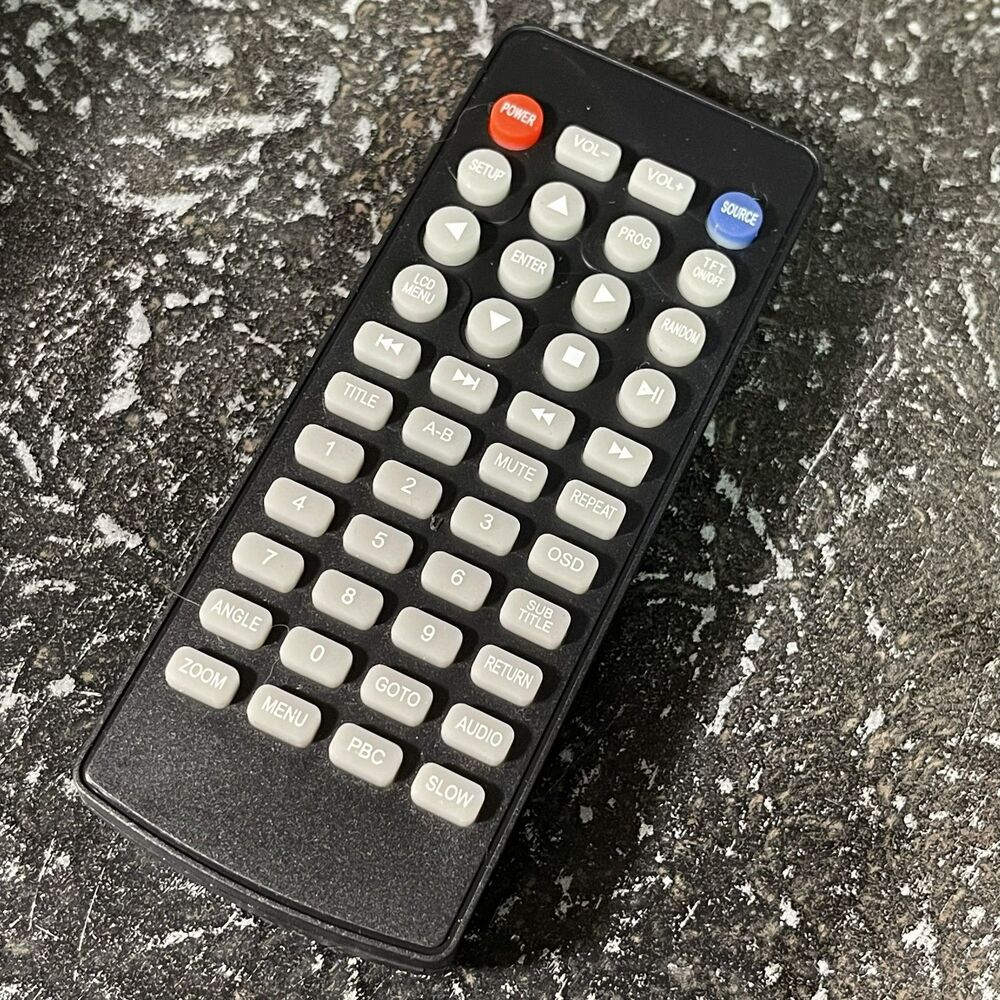Remote Control For WONNIE W-1318BU W-US-1589B W-B150 Portable DVD Disc Player - Picture 2 of 6